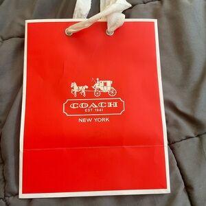 Coach Red Shopping Bag